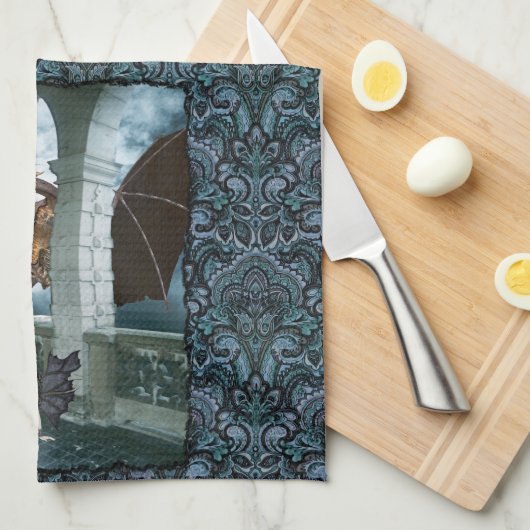 Die Lüge des Drachen Geschirrtuch (Viertel Falte)