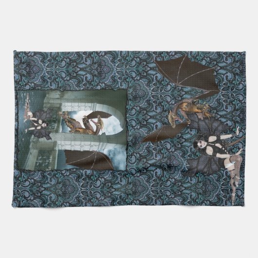 Die Lüge des Drachen Geschirrtuch (Horizontal)