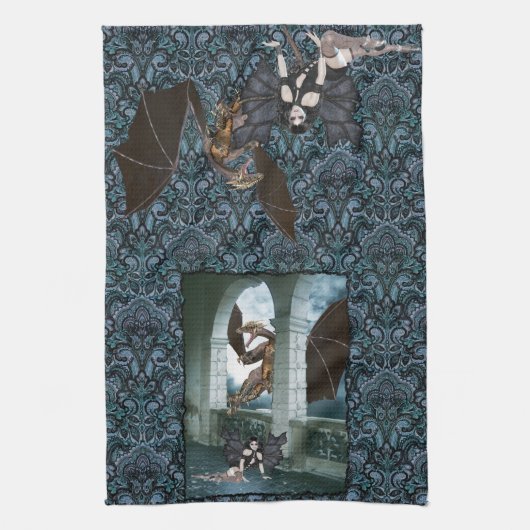 Die Lüge des Drachen Geschirrtuch (Vertikal)