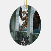 Die Lüge des Drachen Keramik Ornament (Rechts)