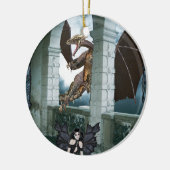 Die Lüge des Drachen Keramik Ornament (Links)