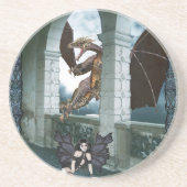 Die Lüge des Drachen Sandstein Untersetzer (Vorne)