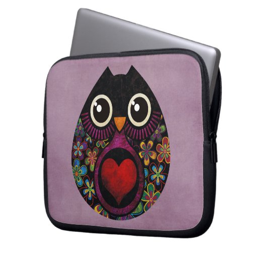 Die Luken-Laptop-Hülse der Eule Laptopschutzhülle (Vorderseite Links)