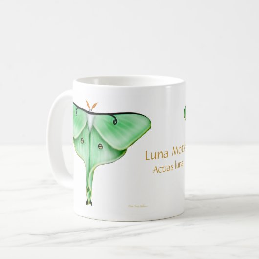 Die Luna-Motten-Tasse Kaffeetasse (Vorderseite Links)