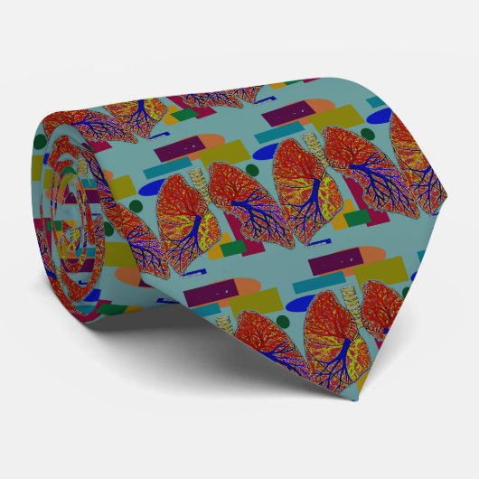 Die Lungen-Kunst-Krawatte der Krawatte (Gerollt)