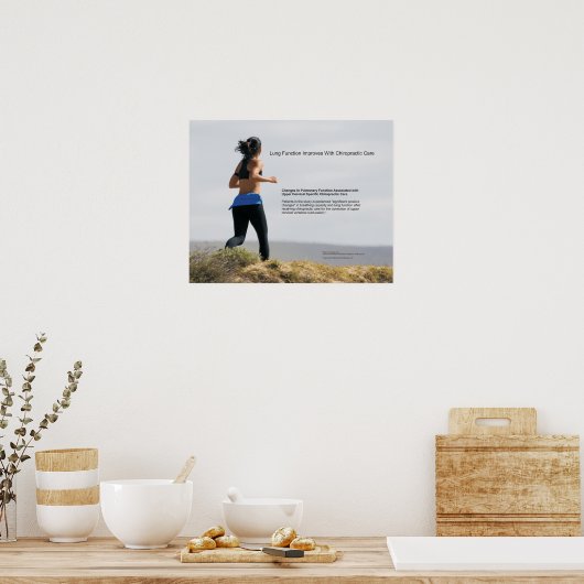 Die Lungenfunktion verbessert sich mit der Chiropr Poster (Küche)