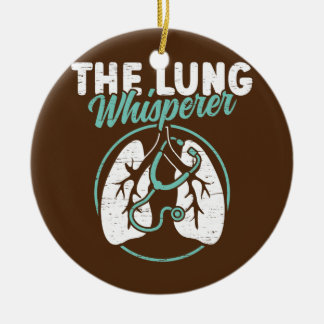 Die Lungenkrebstherapie RT Atemwege Keramik Ornament