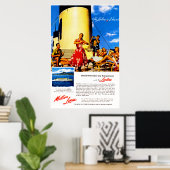 Die Lurline ist Hawaii Poster (Heimbüro)