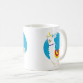 Die lustige Arbeit von Zuhause ist Llamazing Lama Kaffeetasse (VorderseiteRechts)