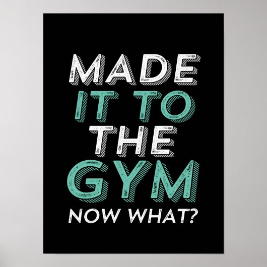 Die lustige Fitness machte es zum Gym, was Poster (Vorne)