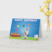 Die lustige Geburtstagskarte alter Person Karte (Gelbe Blume)