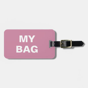 Die lustige Gepäckmarke mit "My Bag" auf ihr gesch Gepäckanhänger