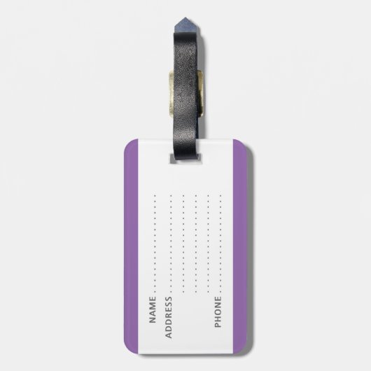 Die lustige Gepäckmarke mit "My Stuff" darauf Gepäckanhänger (Rückseite vertikal)