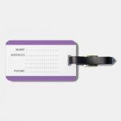 Die lustige Gepäckmarke mit "My Stuff" darauf Gepäckanhänger (Rückseite horizontal)