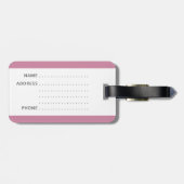 Die lustige Gepäckmarke mit "My Stuff" darauf Gepäckanhänger (Rückseite horizontal)