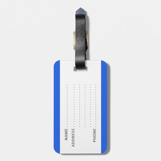 Die lustige Gepäckmarke mit "My Stuff" darauf Gepäckanhänger (Rückseite vertikal)