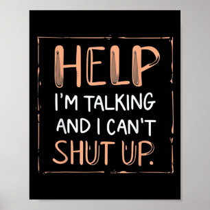 Die lustige Hilfe, die ich spreche, und ich kann d Poster