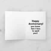 Die lustige Jubiläumskarte für seine Spectickles Karte (Innenseite)