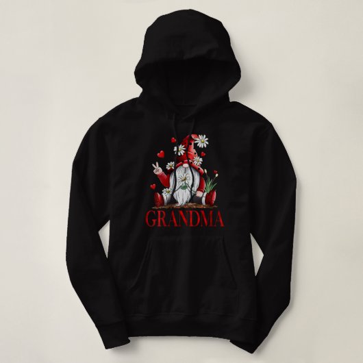Die lustige Liebe der Frauen heißt Grandma Gnome V Hoodie (Design vorne)