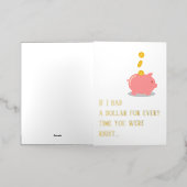 Die lustige Mama hatte Recht, Piggy Bank Mother Da (Äußere Ablage)