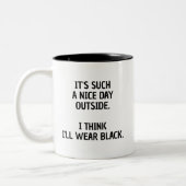 Die lustige Minimalistische Tasse für Moody (Links)