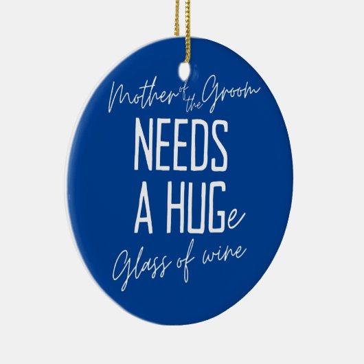 Die lustige Mutter des Bräutigams braucht ein HUGe Keramik Ornament (Rechts)