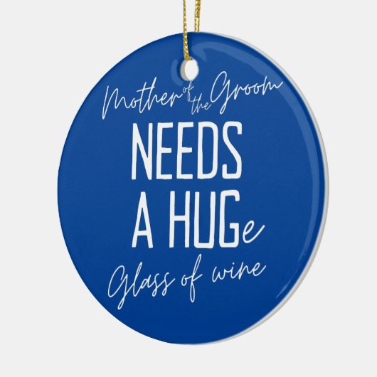 Die lustige Mutter des Bräutigams braucht ein HUGe Keramik Ornament (Links)
