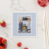 Die lustige Neujahrsresolution Napkin Serviette (Beispiel)