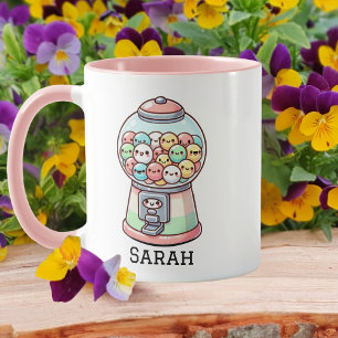 Die lustige Niedliche Gummiballmaschine, Name der Tasse