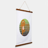 Die lustige niedliche Katze macht Yoga. Wandteppich Mit Holzrahmen (Gewinkelt)