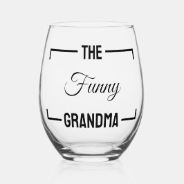 Die lustige Oma-Mutter-Tagesgeschenke Geburtstagsg Weinglas Ohne Stiel