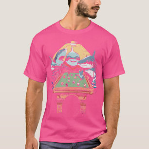 Die lustige Parodie-Malerei der Pool Sharks T-Shirt