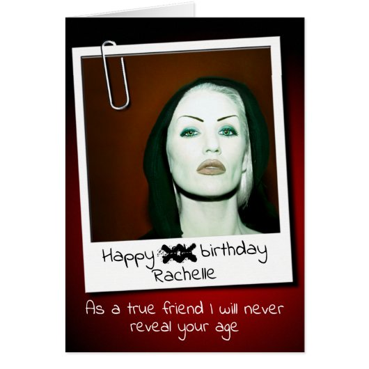 Die lustige Personalisierte Geburtstagskarte der F (Vorne)