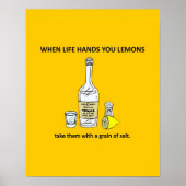 Die lustige Philosophie, wenn das Leben dir Lemons Poster (Vorne)