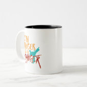 Die lustige schwarze Gürtel Kampfkunst Ich bin die Zweifarbige Tasse (Vorderseite Links)