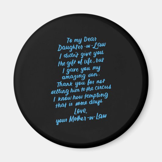 Die lustige Tochter im Jura zu meiner lieben Tocht Magnet (Vorne)