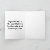 Die lustige Weihnachtskarte Feiertagskarte (Innenseite)