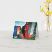 Die lustige Weihnachtskarte - Geboren in einer Sch Karte (Gelbe Blume)