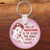 Die lustigen 50er Jahre Frau meine Idee von Hausar Schlüsselanhänger (Vorderseite)