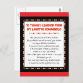 Die lustigen Dinge, die ich von meinem Lagotto Rom Postkarte (Vorne/Hinten)