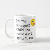 Die lustigen, jüngeren Kinderregeln gelten nicht f Kaffeetasse (Links)