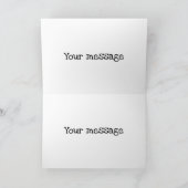 Die lustigen Pelikane, die Cartoon rudern, danken Dankeskarte (Innenseite)