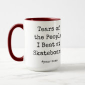 Die lustigen Tränen der Leute, die ich auf Skatebo Tasse (Links)
