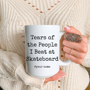 Die lustigen Tränen der Leute, die ich auf Skatebo Tasse