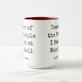 Die lustigen Tränen der Leute, die ich bei Basebal Tasse (Zentrum)