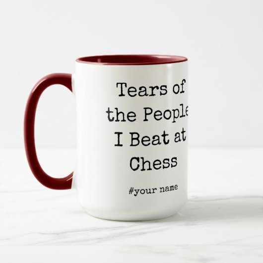 Die lustigen Tränen der Leute, die ich beim Schach Tasse (Links)