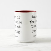 Die lustigen Tränen der Leute, die ich beim Surfen Tasse (Zentrum)