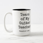 Die lustigen Tränen meines Gitarrenlehrers | Gitar Zweifarbige Tasse (Links)