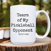 Die lustigen Tränen meines Pickleball Gegners einz Zweifarbige Tasse
