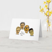 Die lustigen Typ treffen den Lüfter Karte (Gelbe Blume)